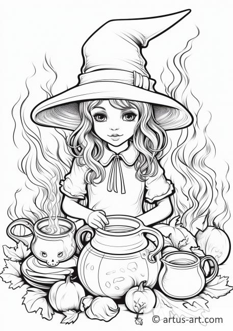 Witches Brew Coloring Page
